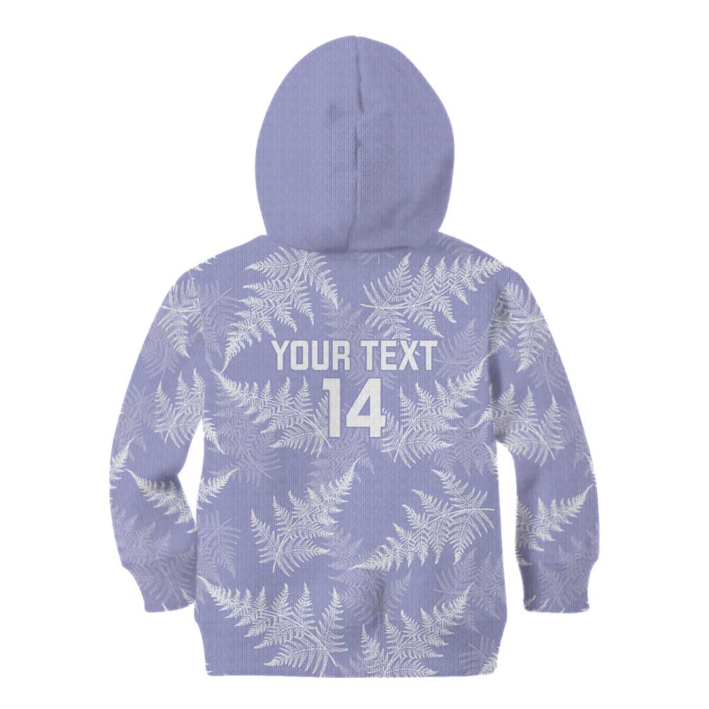 New Zealand Silver Fern Rugby Custom Kid Hoodie Go Aotearoa Champions Purple Version LT14 - Polynesian Pride