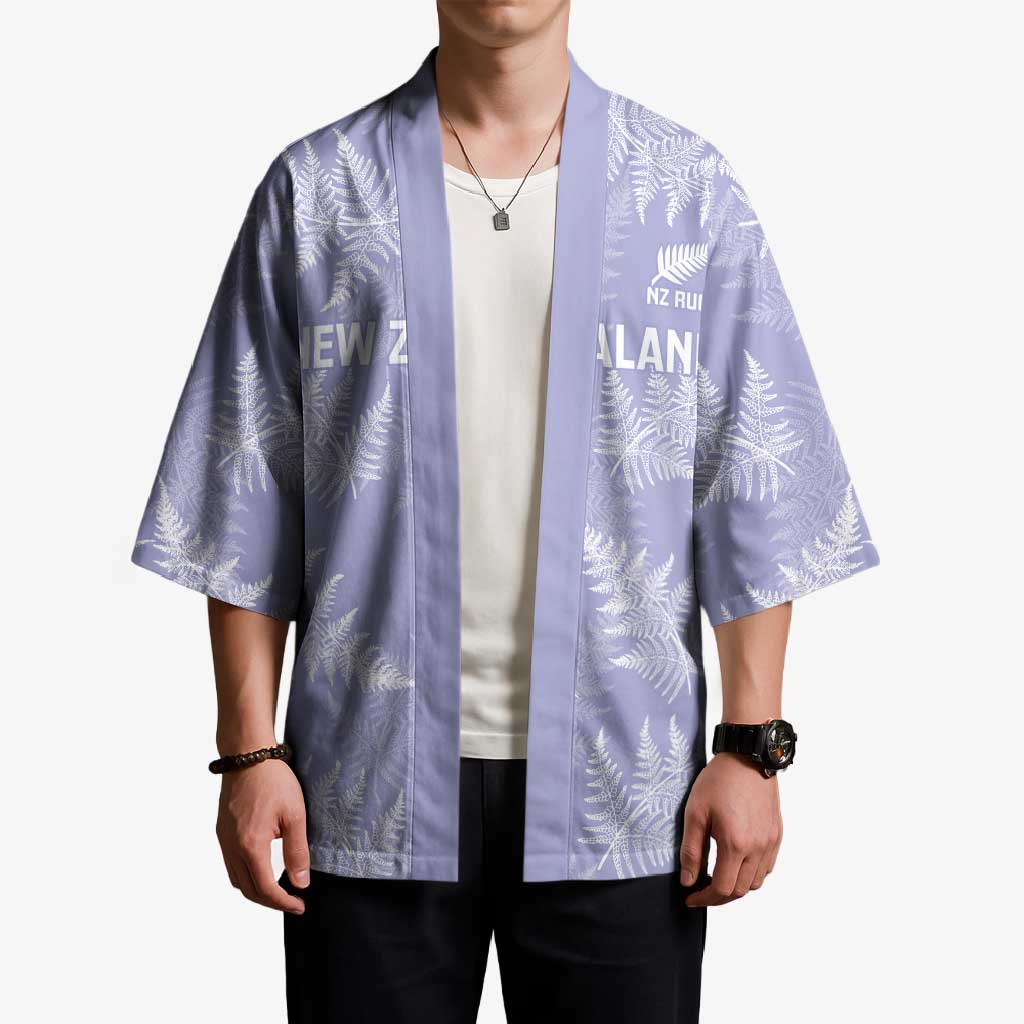 New Zealand Silver Fern Rugby Custom Kimono Go Aotearoa Champions Purple Version - Polynesian Pride