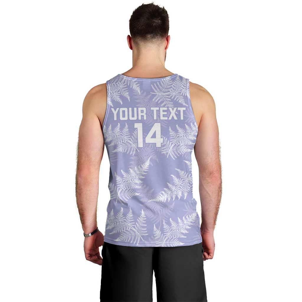 New Zealand Silver Fern Rugby Custom Men Tank Top Go Aotearoa Champions Purple Version LT14 - Polynesian Pride