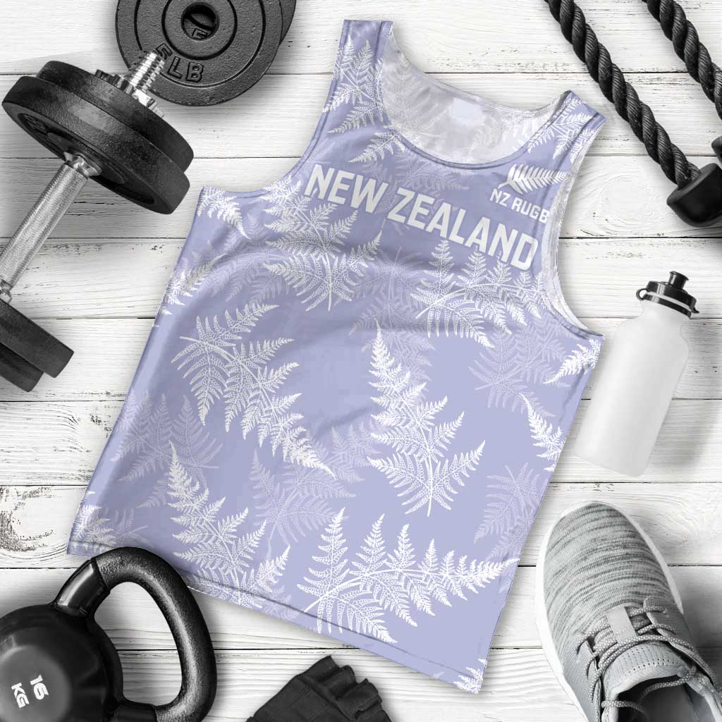 New Zealand Silver Fern Rugby Custom Men Tank Top Go Aotearoa Champions Purple Version LT14 - Polynesian Pride