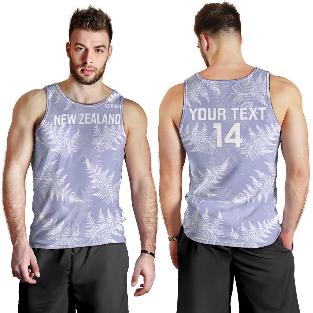 New Zealand Silver Fern Rugby Custom Men Tank Top Go Aotearoa Champions Purple Version LT14 - Polynesian Pride