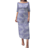 New Zealand Silver Fern Rugby Custom Puletasi Go Aotearoa Champions Purple Version LT14 Long Dress Purple - Polynesian Pride
