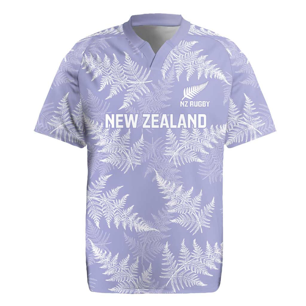 New Zealand Silver Fern Rugby Custom Rugby Jersey Go Aotearoa Champions Purple Version LT14 Purple - Polynesian Pride