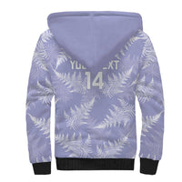 New Zealand Silver Fern Rugby Custom Sherpa Hoodie Go Aotearoa Champions Purple Version LT14 - Polynesian Pride