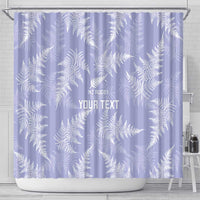 New Zealand Silver Fern Rugby Custom Shower Curtain Go Aotearoa Champions Purple Version LT14 - Polynesian Pride