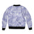 New Zealand Silver Fern Rugby Custom Sleeve Zip Bomber Jacket Go Aotearoa Champions Purple Version - Polynesian Pride