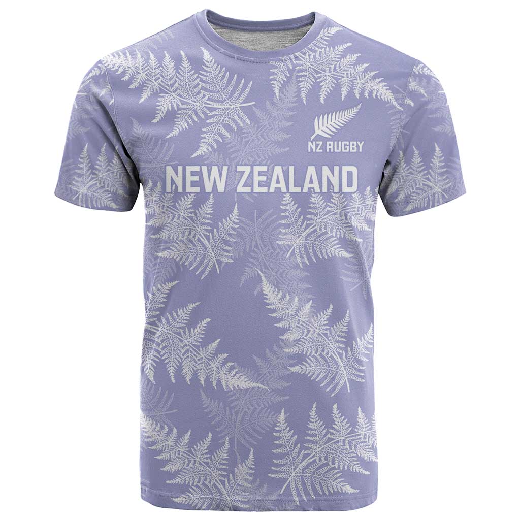 New Zealand Silver Fern Rugby Custom T Shirt Go Aotearoa Champions Purple Version LT14 Purple - Polynesian Pride