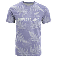 New Zealand Silver Fern Rugby Custom T Shirt Go Aotearoa Champions Purple Version LT14 Purple - Polynesian Pride