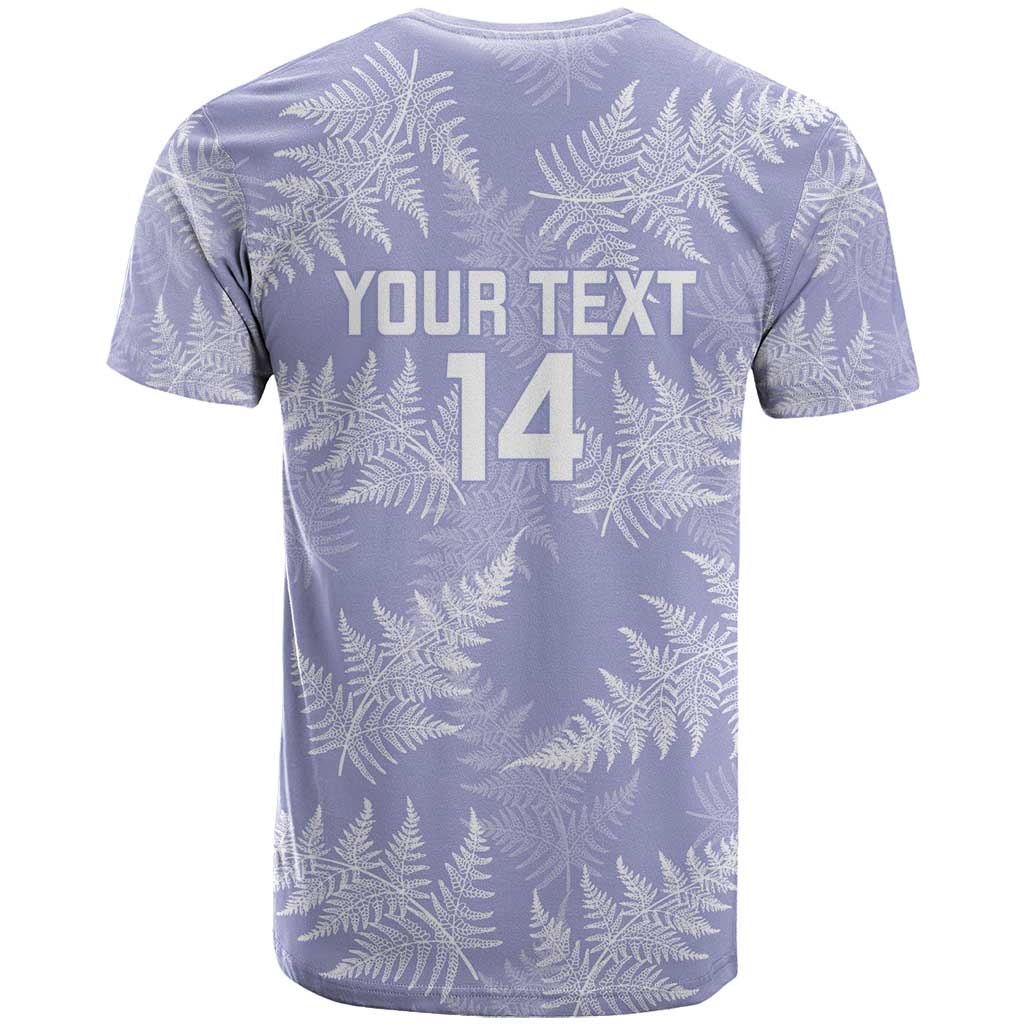 New Zealand Silver Fern Rugby Custom T Shirt Go Aotearoa Champions Purple Version LT14 - Polynesian Pride