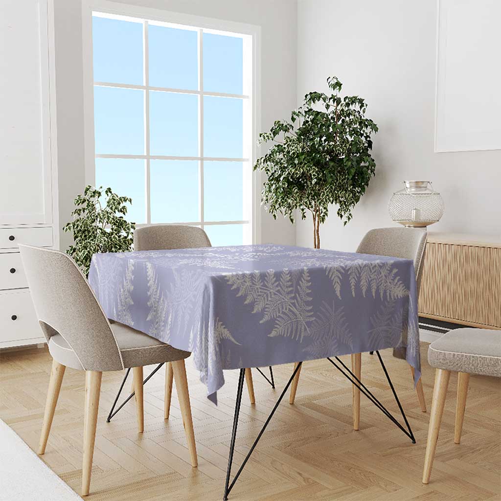New Zealand Silver Fern Rugby Custom Tablecloth Go Aotearoa Champions Purple Version - Polynesian Pride