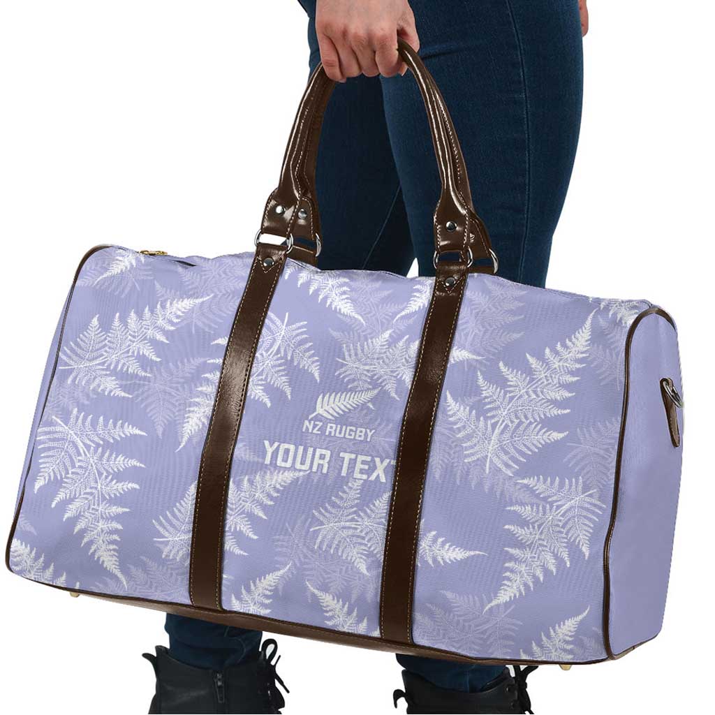 New Zealand Silver Fern Rugby Custom Travel Bag Go Aotearoa Champions Purple Version LT14 - Polynesian Pride