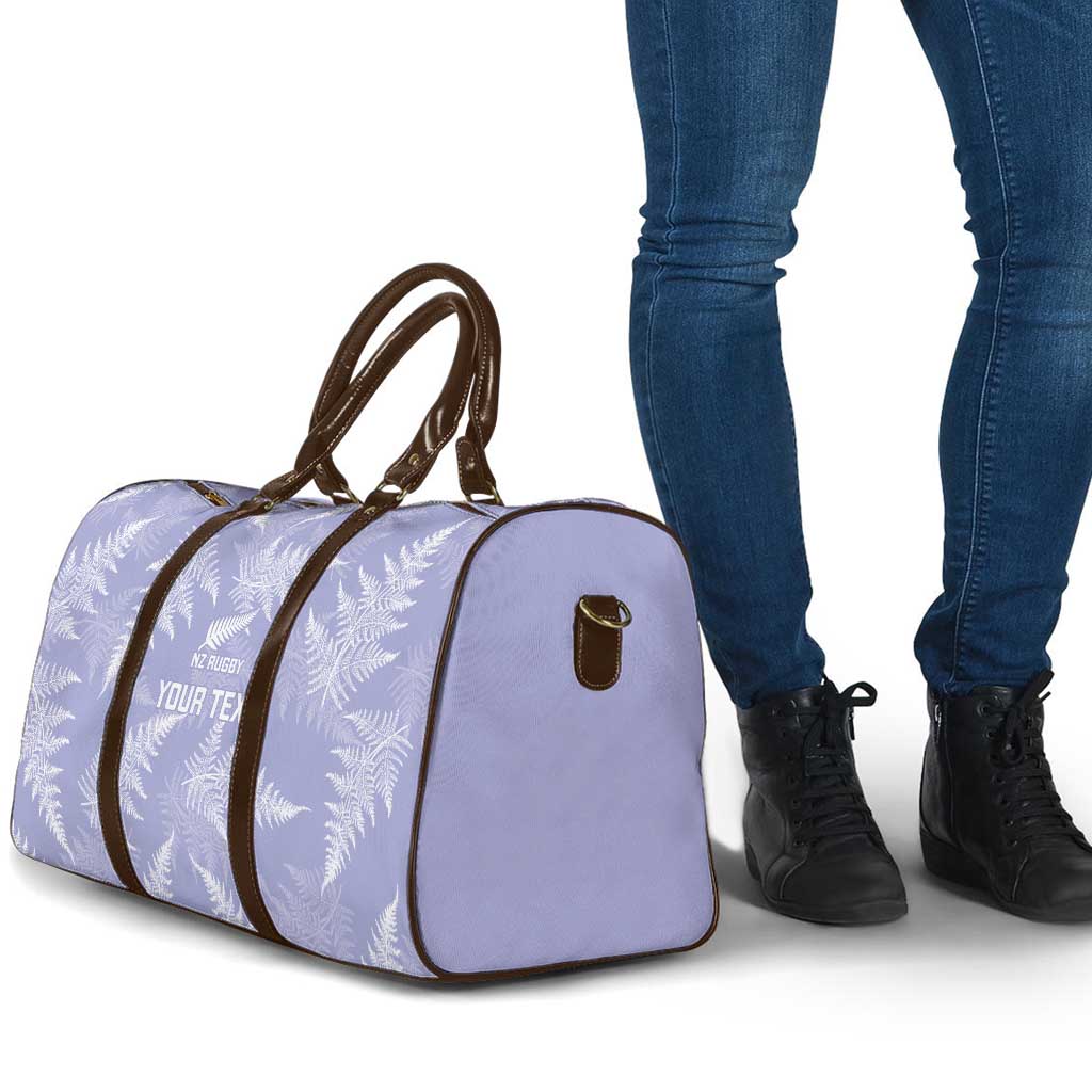New Zealand Silver Fern Rugby Custom Travel Bag Go Aotearoa Champions Purple Version LT14 - Polynesian Pride