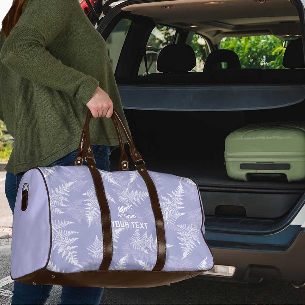 New Zealand Silver Fern Rugby Custom Travel Bag Go Aotearoa Champions Purple Version LT14 - Polynesian Pride