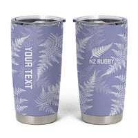 New Zealand Silver Fern Rugby Custom Tumbler Cup Go Aotearoa Champions Purple Version LT14 Purple - Polynesian Pride