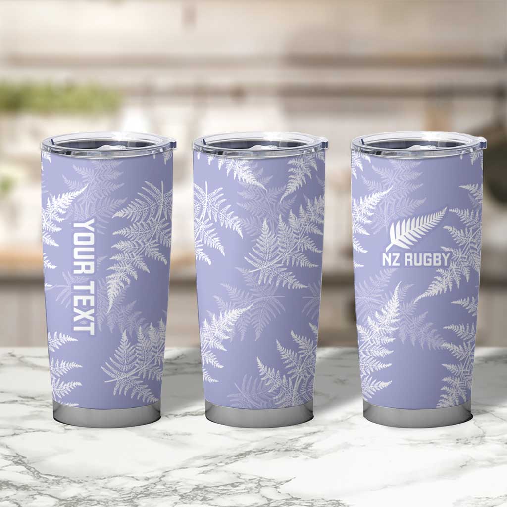 New Zealand Silver Fern Rugby Custom Tumbler Cup Go Aotearoa Champions Purple Version LT14 - Polynesian Pride