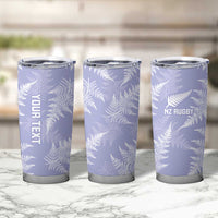 New Zealand Silver Fern Rugby Custom Tumbler Cup Go Aotearoa Champions Purple Version LT14 - Polynesian Pride