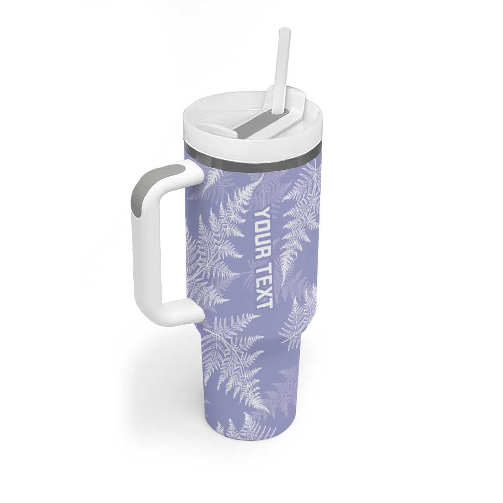 New Zealand Silver Fern Rugby Custom Tumbler With Handle Go Aotearoa Champions Purple Version LT14 - Polynesian Pride