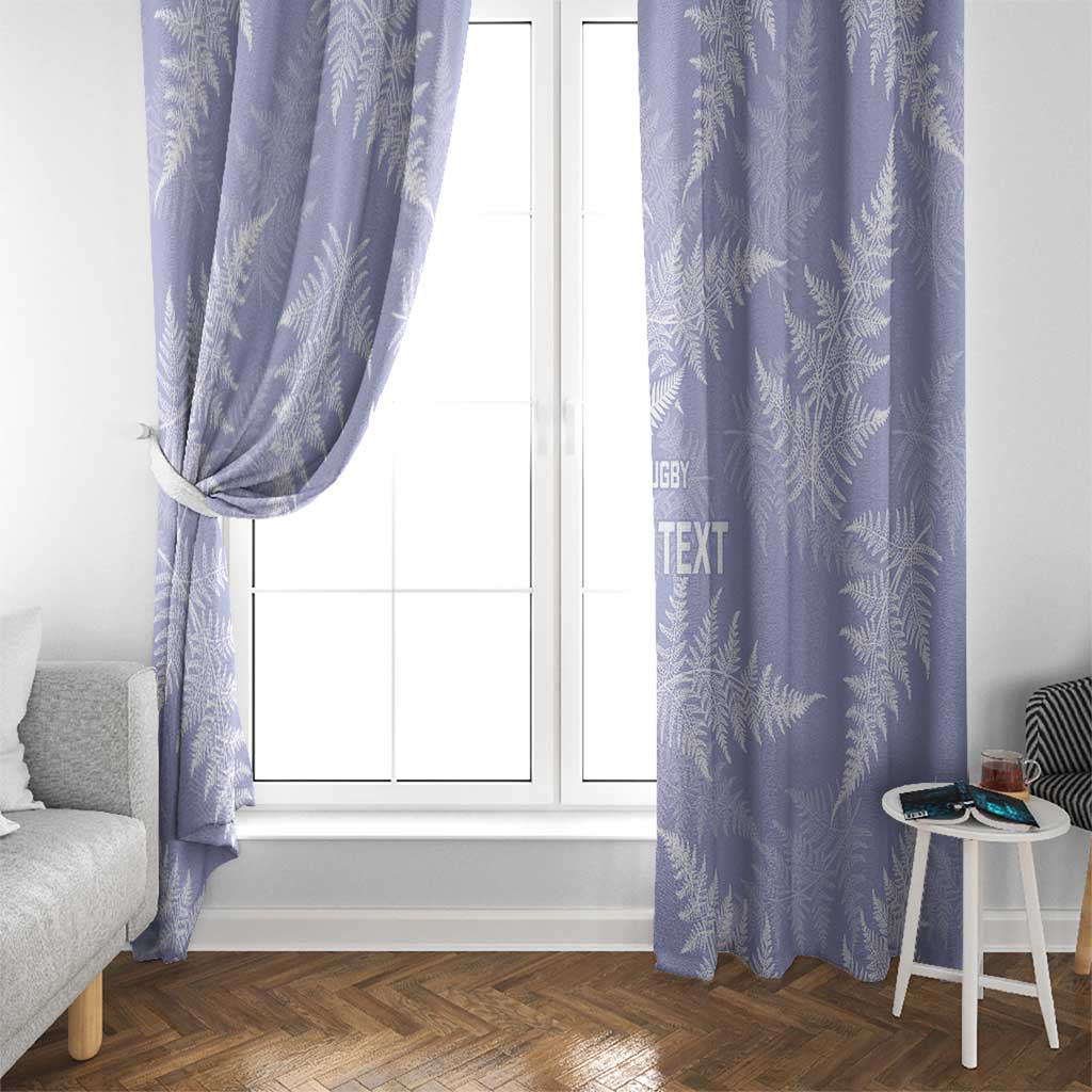 New Zealand Silver Fern Rugby Custom Window Curtain Go Aotearoa Champions Purple Version - Polynesian Pride