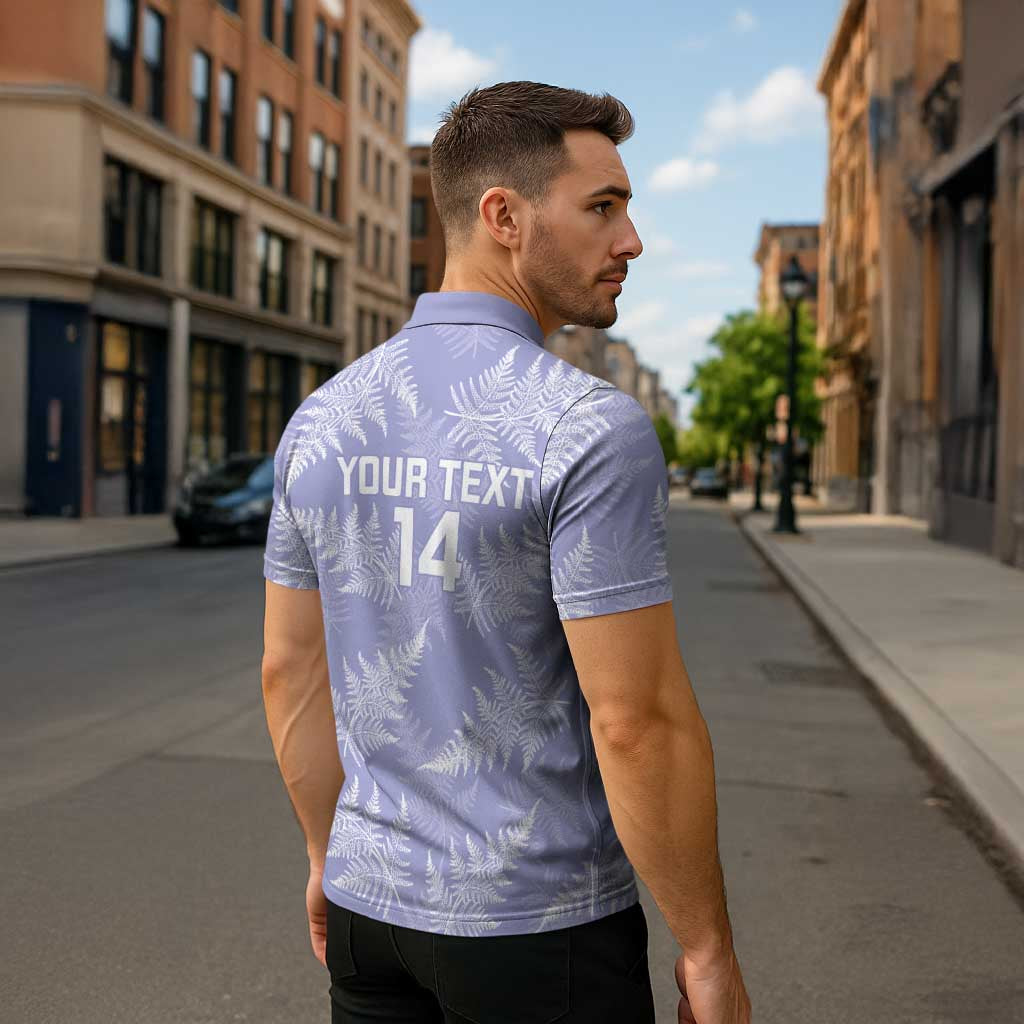 New Zealand Silver Fern Rugby Custom Zipper Polo Shirt Go Aotearoa Champions Purple Version LT14 - Polynesian Pride