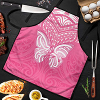 New Zealand Breast Cancer Awareness Apron Maori Butterfly Pink Ribbon LT14 Pink - Polynesian Pride