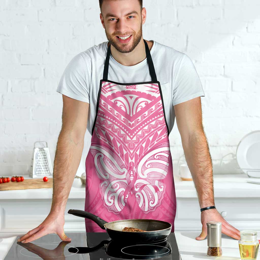 New Zealand Breast Cancer Awareness Apron Maori Butterfly Pink Ribbon LT14 - Polynesian Pride