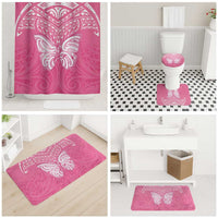 New Zealand Breast Cancer Awareness Bathroom Set Maori Butterfly Pink Ribbon LT14 - Polynesian Pride