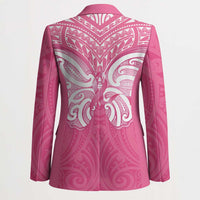 New Zealand Breast Cancer Awareness Blazer Maori Butterfly Pink Ribbon LT14 - Polynesian Pride