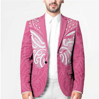 New Zealand Breast Cancer Awareness Blazer Maori Butterfly Pink Ribbon LT14 - Polynesian Pride