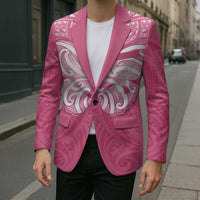 New Zealand Breast Cancer Awareness Blazer Maori Butterfly Pink Ribbon LT14 - Polynesian Pride