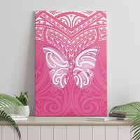 New Zealand Breast Cancer Awareness Canvas Wall Art Maori Butterfly Pink Ribbon LT14 - Polynesian Pride