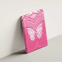 New Zealand Breast Cancer Awareness Canvas Wall Art Maori Butterfly Pink Ribbon LT14 - Polynesian Pride