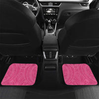 New Zealand Breast Cancer Awareness Car Mats Maori Butterfly Pink Ribbon LT14 Set 2pcs - Back Pink - Polynesian Pride