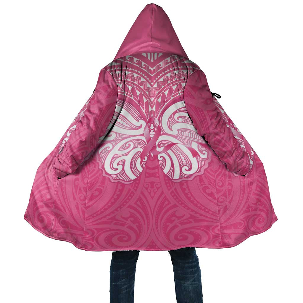 New Zealand Breast Cancer Awareness Cloak Maori Butterfly Pink Ribbon LT14 Unisex Pink - Polynesian Pride