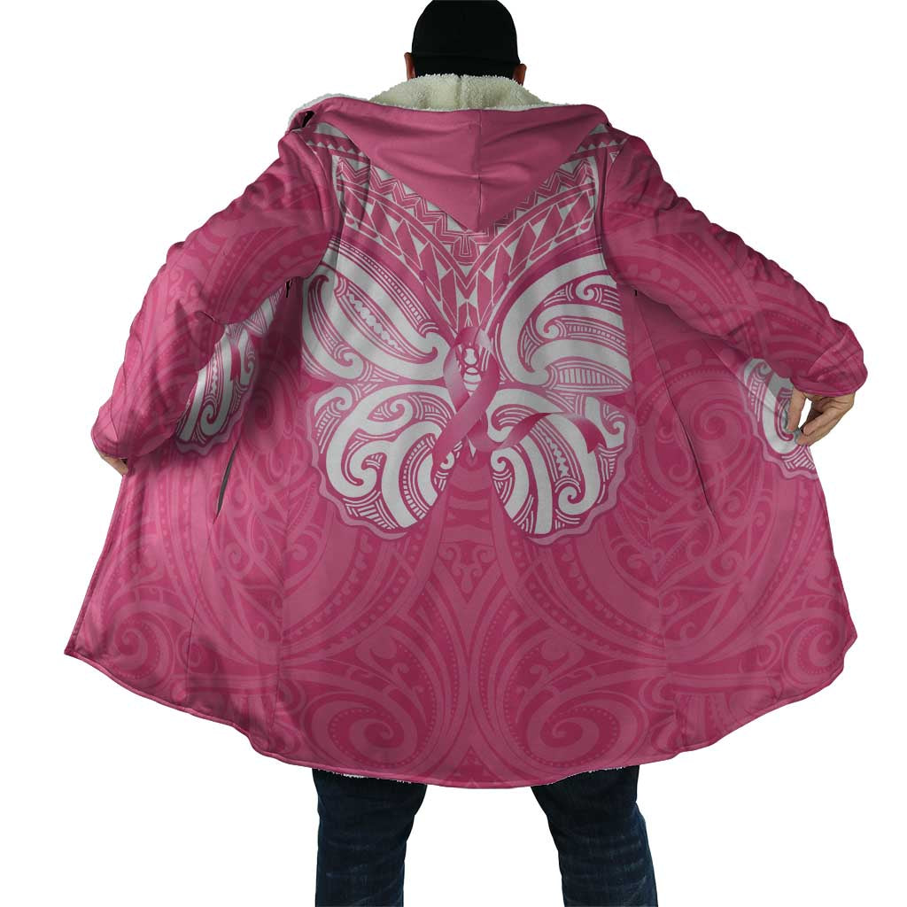 New Zealand Breast Cancer Awareness Cloak Maori Butterfly Pink Ribbon LT14 - Polynesian Pride