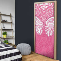 New Zealand Breast Cancer Awareness Door Cover Maori Butterfly Pink Ribbon LT14 - Polynesian Pride