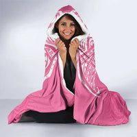 New Zealand Breast Cancer Awareness Hooded Blanket Maori Butterfly Pink Ribbon LT14 - Polynesian Pride