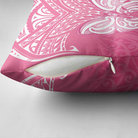 New Zealand Breast Cancer Awareness Pillow Cover Maori Butterfly Pink Ribbon LT14 - Polynesian Pride