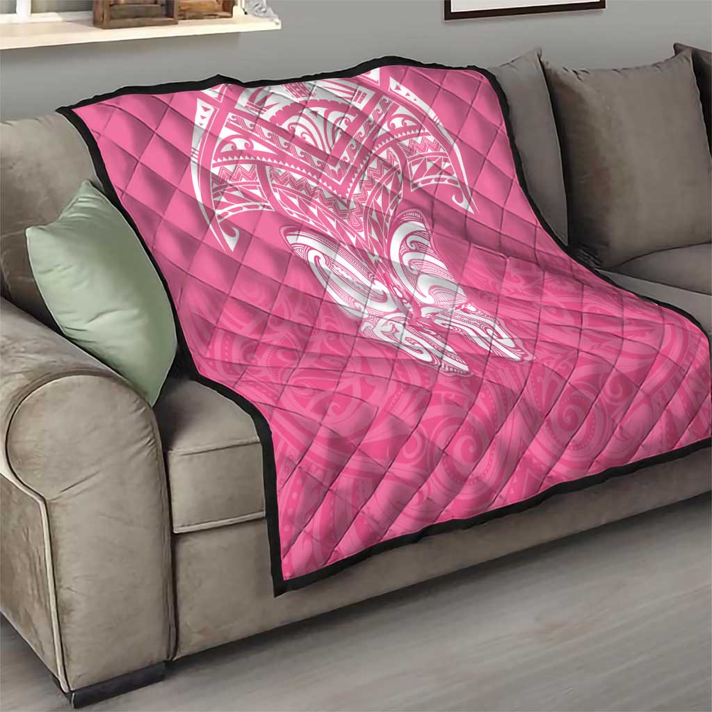 New Zealand Breast Cancer Awareness Quilt Maori Butterfly Pink Ribbon LT14 - Polynesian Pride