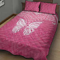 New Zealand Breast Cancer Awareness Quilt Bed Set Maori Butterfly Pink Ribbon LT14 - Polynesian Pride
