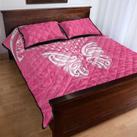 New Zealand Breast Cancer Awareness Quilt Bed Set Maori Butterfly Pink Ribbon LT14 - Polynesian Pride
