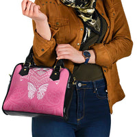 New Zealand Breast Cancer Awareness Shoulder Handbag Maori Butterfly Pink Ribbon LT14 - Polynesian Pride
