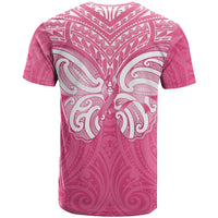 New Zealand Breast Cancer Awareness T Shirt Maori Butterfly Pink Ribbon LT14 - Polynesian Pride