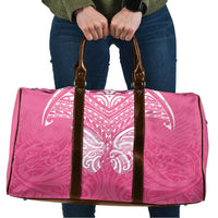 New Zealand Breast Cancer Awareness Travel Bag Maori Butterfly Pink Ribbon LT14 Pink - Polynesian Pride