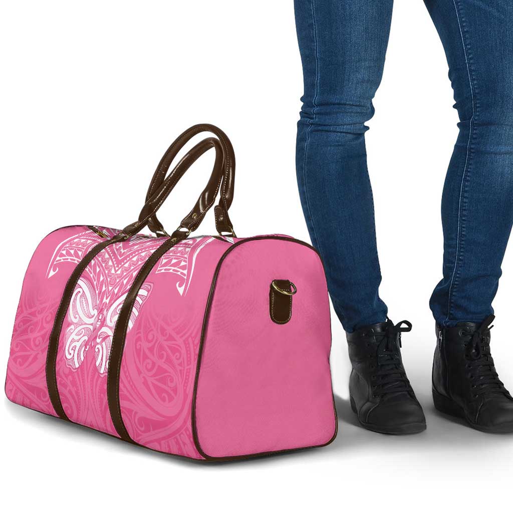 New Zealand Breast Cancer Awareness Travel Bag Maori Butterfly Pink Ribbon LT14 - Polynesian Pride