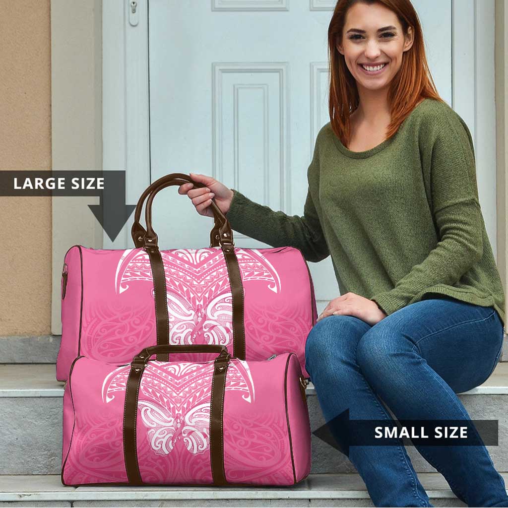 New Zealand Breast Cancer Awareness Travel Bag Maori Butterfly Pink Ribbon LT14 - Polynesian Pride