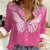 New Zealand Breast Cancer Awareness Women Casual Shirt Maori Butterfly Pink Ribbon - Polynesian Pride