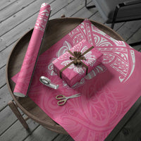 New Zealand Breast Cancer Awareness Wrapping Paper Maori Butterfly Pink Ribbon LT14 - Polynesian Pride
