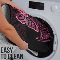 New Zealand Breast Cancer Awareness Bathroom Set Maori Butterfly Pink Ribbon Black Version LT14 - Polynesian Pride