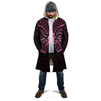 New Zealand Breast Cancer Awareness Cloak Maori Butterfly Pink Ribbon Black Version LT14 - Polynesian Pride