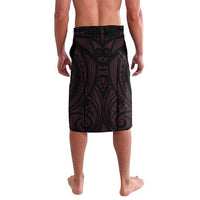 New Zealand Breast Cancer Awareness Lavalava Maori Butterfly Pink Ribbon Black Version LT14 - Polynesian Pride